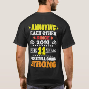 Celebrate 11 years of marriage T-Shirt