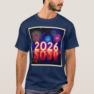 Celebrate 2026: Bright Future Spark Design  T-Shirt