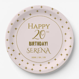 Celebrate 20 paper plate