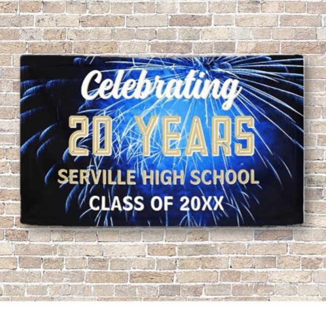 Celebrate 20 Years! Blue Class Reunion banner (Creator Uploaded)