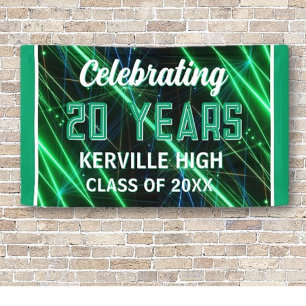 Celebrate 20 Years! Green Class Reunion banner
