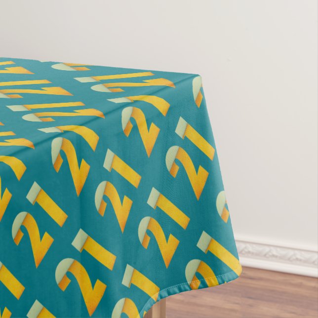 Celebrate 21st Birthday Tablecloth (In Situ)