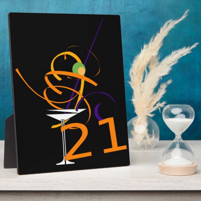 Celebrate 21ST Cocktail Plaque (Side)