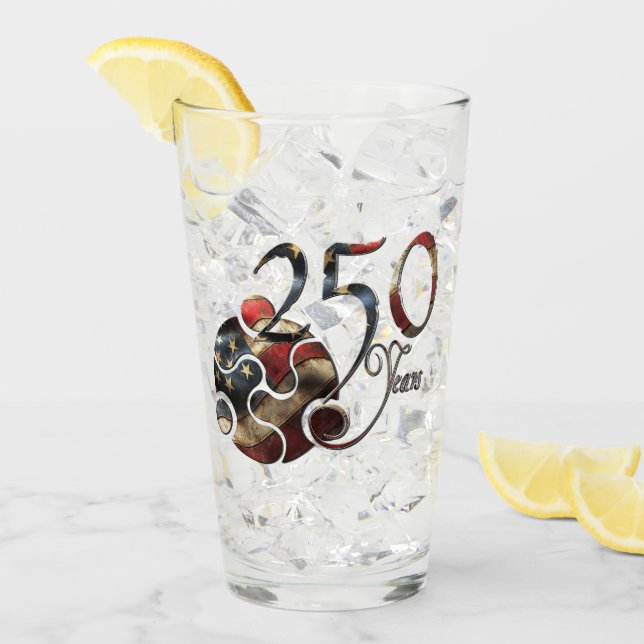 Celebrate 250 Years of American Dreams Glass (Front Ice)