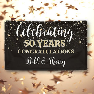 Celebrate 50 Years! CUSTOM anniversary banner