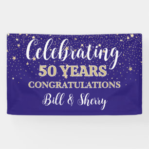 Celebrate 50 Years! CUSTOM anniversary banner