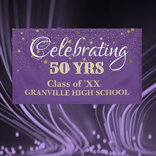 Celebrate 50 Years! CUSTOM Class Reunion banner