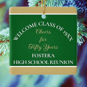 Celebrate! 50th Class Reunion  Ceramic Ornament