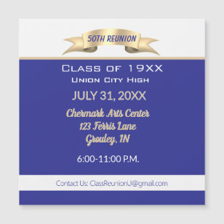 Celebrate! 50th Class Reunion magnetic Invitation