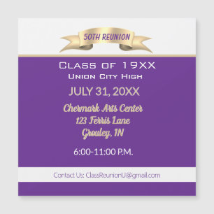 Celebrate! 50th Class Reunion magnetic Invitation