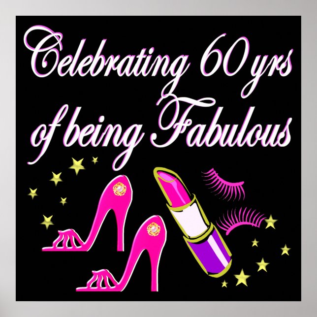 CELEBRATE 60 YEARS AS A FABULOUS DIVA POSTER (Front)
