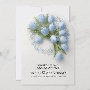 Celebrate a Decade of Love 10th Anniversary Card