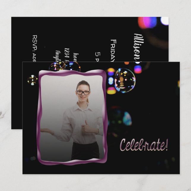 Celebrate A Promotion or Any Event Invitation (Front/Back)