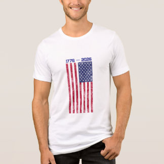 Celebrate America 250 Men's T-shirt with Flag #3 Tri-Blend Shirt