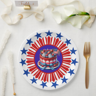Celebrate America Paper Plate