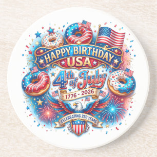 Celebrate America’s 250th birthday with doughnut Coaster