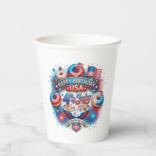 Celebrate America’s 250th birthday with doughnut Paper Cups