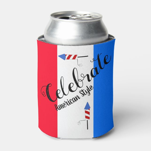 Celebrate American Style  Can Cooler (Can Front)