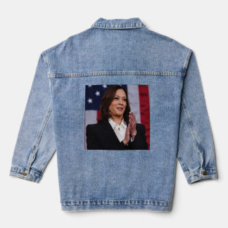 CELEBRATE AND VOTE FOR KAMALA HARRIS DENIM JACKET