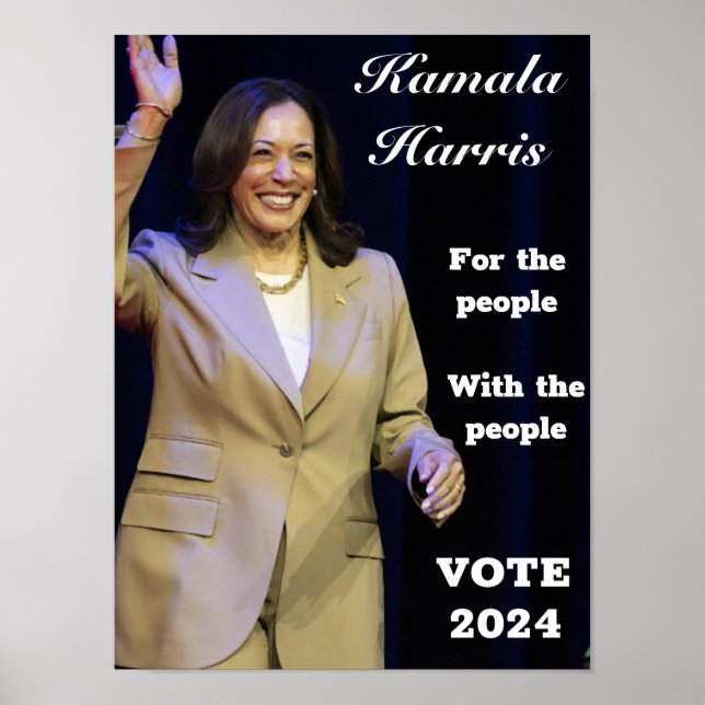 CELEBRATE AND VOTE FOR  KAMALA HARRIS  POSTER (Front)
