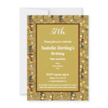 Celebrate Any Age Birthday Glitzy Stencil Art 