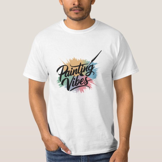 Celebrate Art with Unique Painter Designs T-Shirt (Front)