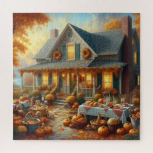 Celebrate Autumn's Bounty with Cosy Charm Jigsaw Puzzle