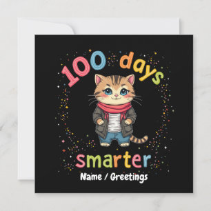 Celebrate Being "100 Days Smarter" Customisable Invitation
