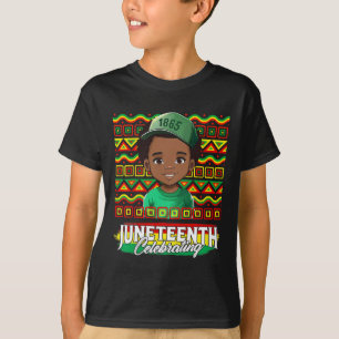 Celebrate Black Freedom Day Black Boy Toddler Kid T-Shirt