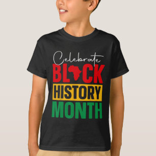 Celebrate Black History Month African Black Pride  T-Shirt