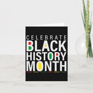 Celebrate Black History Month - African Civil Righ Card