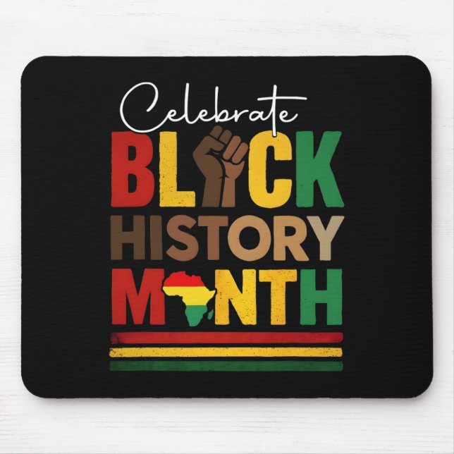 Celebrate Black History Month And Juneteenth Afric Mouse Pad (Front)