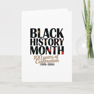 CELEBRATE BLACK HISTORY MONTH  CARD