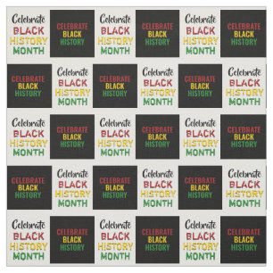 Celebrate BLACK HISTORY Month Chequerboard Effect Fabric
