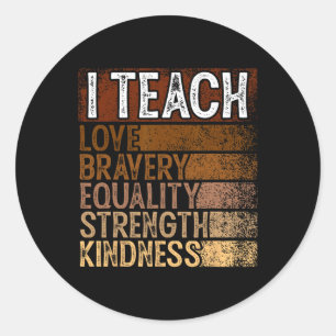 Celebrate Black History Month  Classic Round Sticker