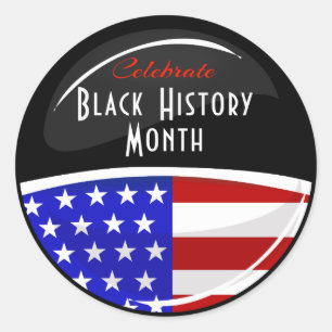 Celebrate Black History Month Event Classic Round Sticker