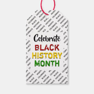 Celebrate Black History Month Gift Tags