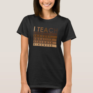 Celebrate Black History Month I Teach Black Histor T-Shirt