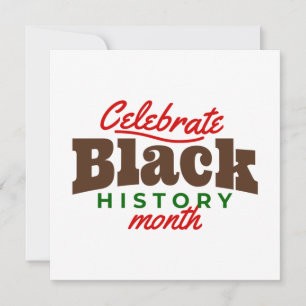 celebrate black history month invitation