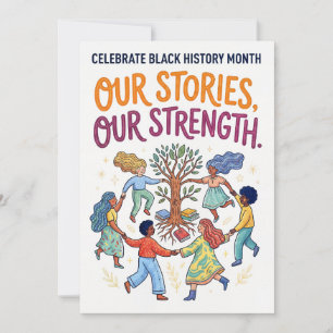 Celebrate Black History Month - Our Stories Holiday Card