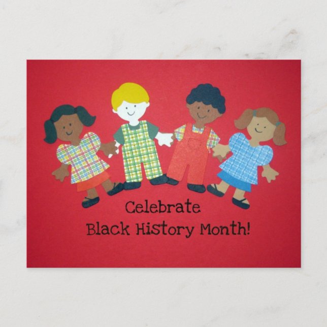 Celebrate Black History Month Postcard (Front)