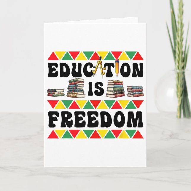 Celebrate Black History Month With Freedom  Card (Front)