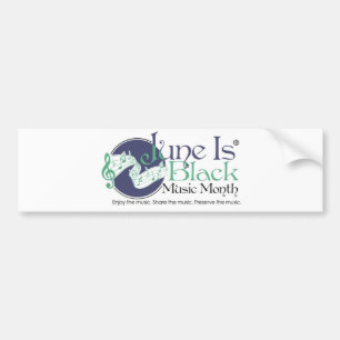 Celebrate Black Music Month Bumper Sticker