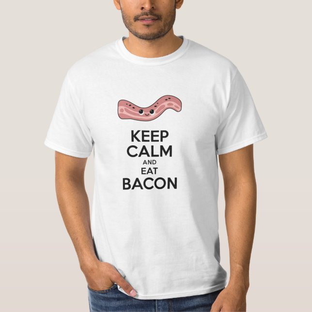 Celebrate Breakfast with Bacon Art T-Shirt (Front)