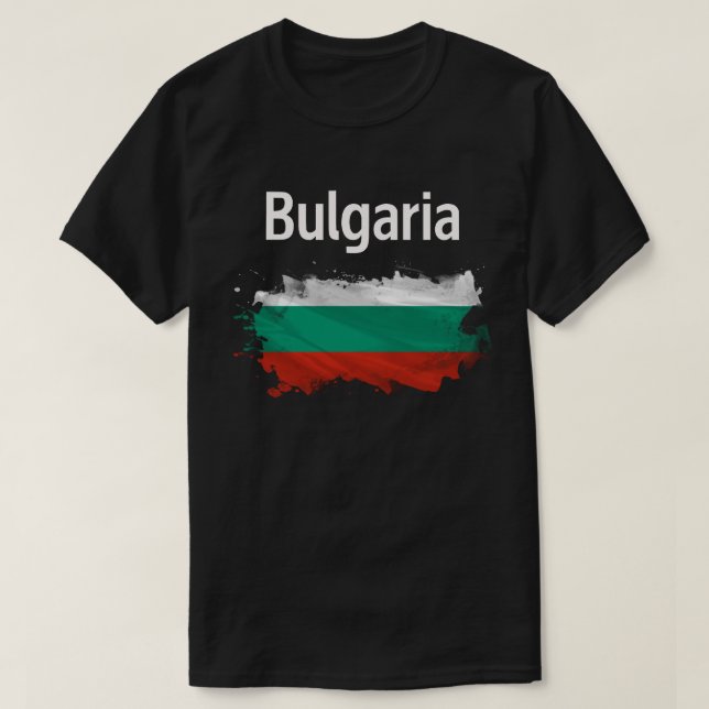Celebrate Bulgarian Heritage Bulgaria Flag T-Shirt (Design Front)