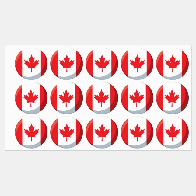  Celebrate Canada Flag Day with Stunning Stickers (Sheet)