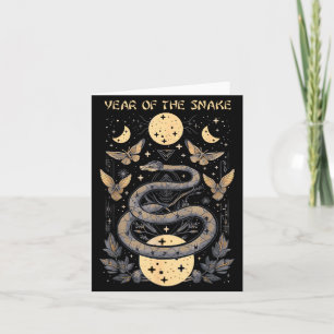 Celebrate Chinese New Year Of The Snake 2025 Moon  Card