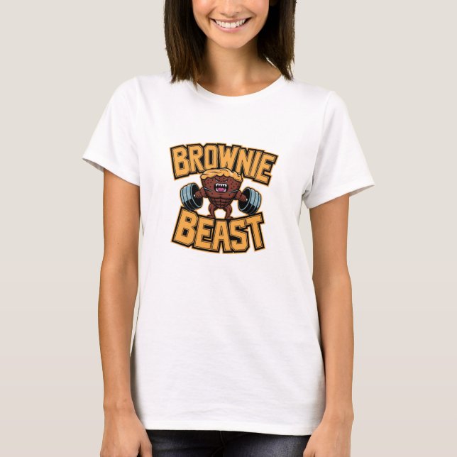 Celebrate Chocolate with Brownie Designs T-Shirt (Front)