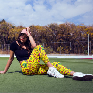 Celebrate Cinco de Mayo Vibrant Yellow Leggings