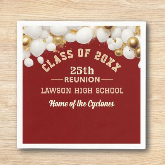 Celebrate! Class Reunion Party  Napkin (Creator Uploaded)